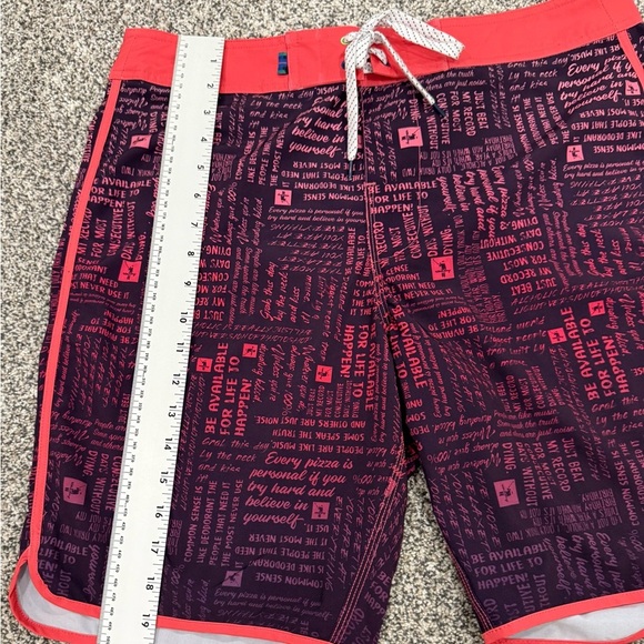 William Murray Golf Words of Wisdom Purple and Pink Board Shorts - Picture 3 of 12